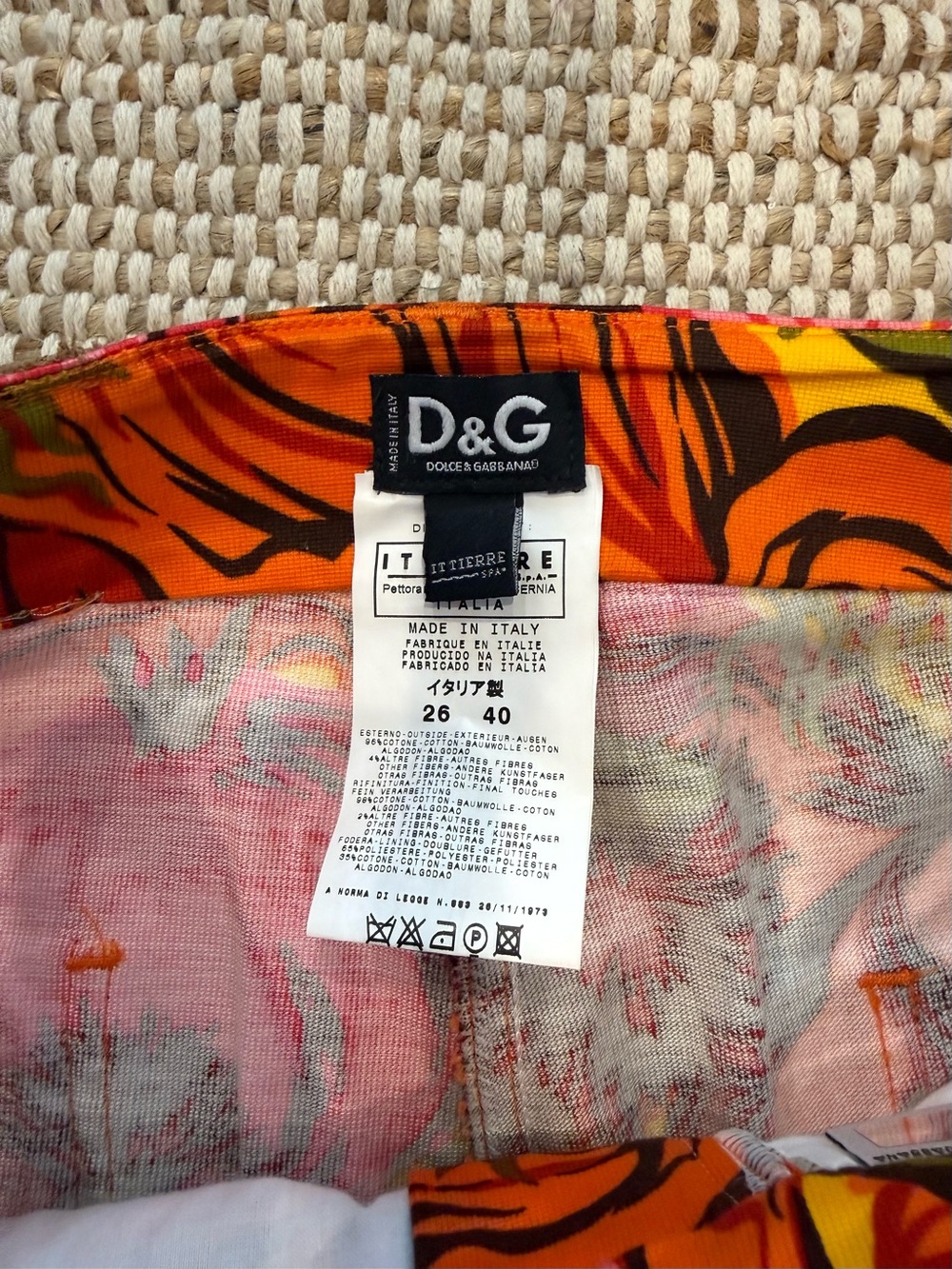 🍊 ARCHIVAL D&G Dolce & Gabbana Psychedelic Tropical Print Trousers - Picture 5 of 10